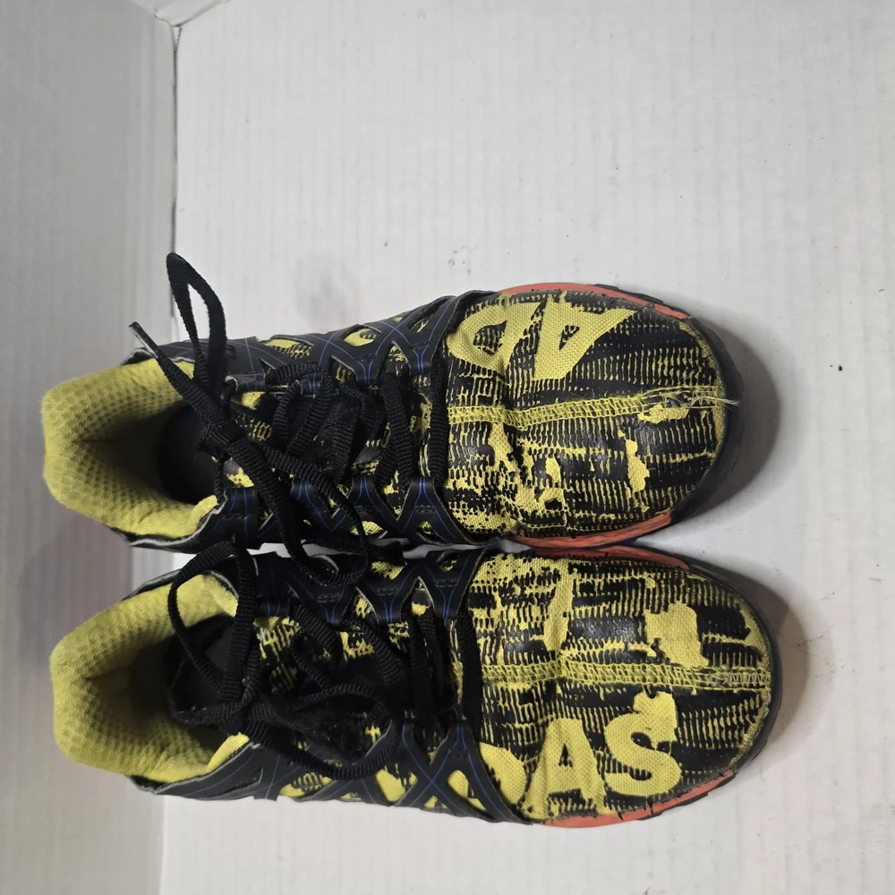 Adidas Black and Yellow Athletic Shoes‎ with Rugged Outsole